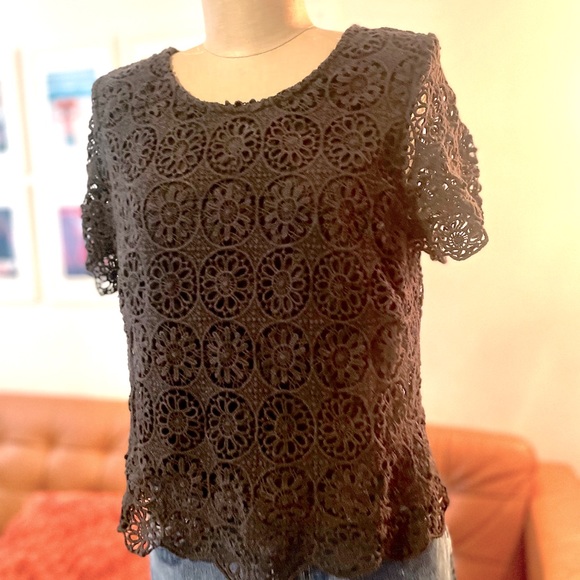 Delicate Bar III black lace top size XL - Picture 1 of 4
